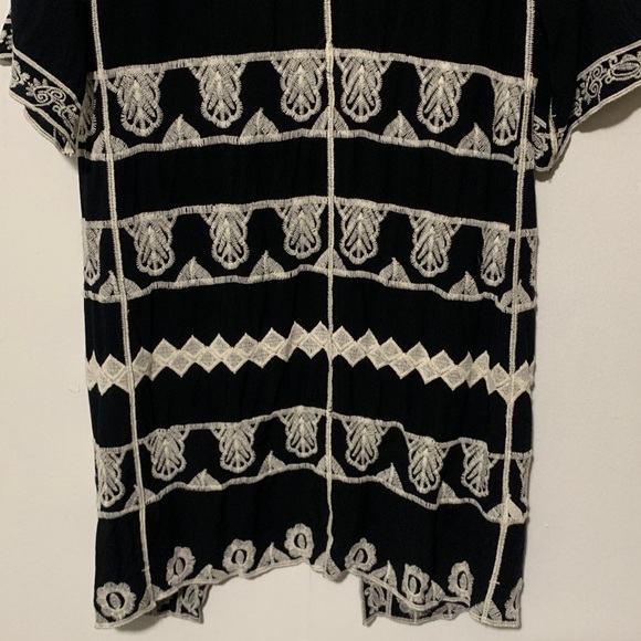 EST.1946 Black and White Embroidered Cardigan - Picture 7 of 8